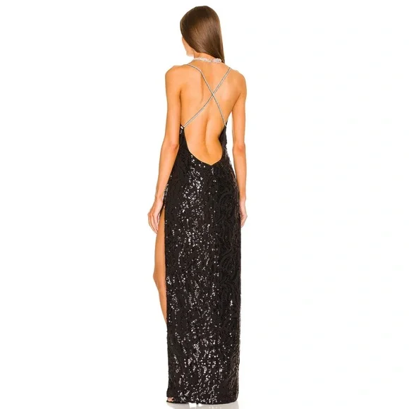 REVOLVE DUNDAS x REVOLVE Jean Maxi Dress in Black Size S